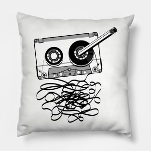 Retro audio cassette Pillow