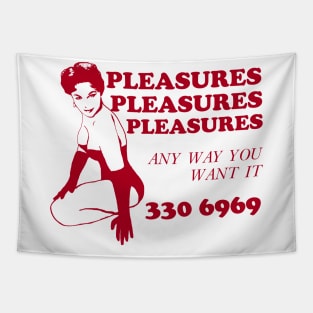 PLEASURES! - Vintage Pin Up Design Tapestry