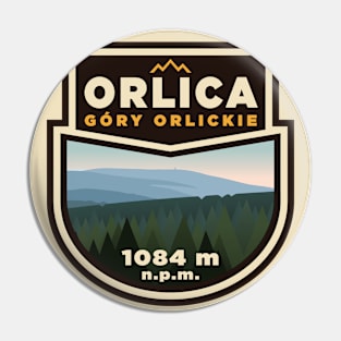 Mount Orlica - Orlickie mountain range badge Pin