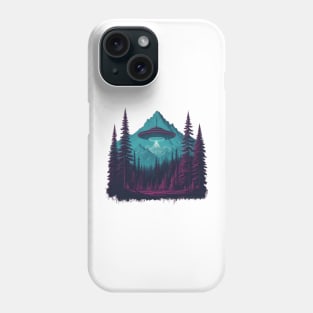 UFO Chronicles Podcast - UFO Glitch Artwork V8 Phone Case