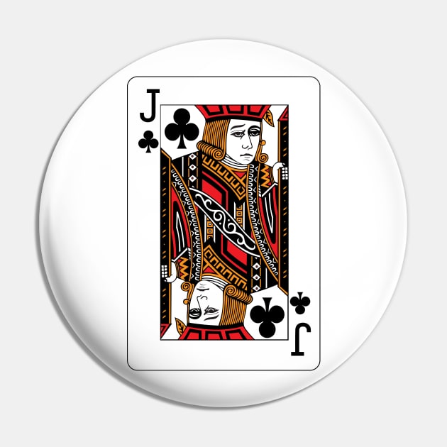 Jack of Clubs Pin by rheyes