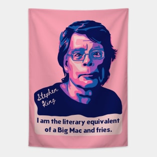 Stephen King Portrait and Quote Tapestry