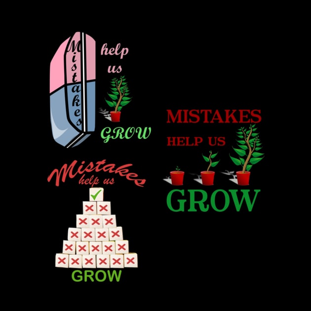 Mistakes Help Us Grow Motivational Positivity Inspirational Quotes by AudreyTracy