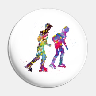 Roller skating Pin