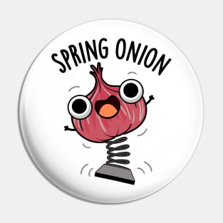 Spring Onion Funny Veggie Puns Pin