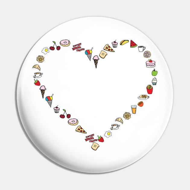 I Love Food Pin by heroics