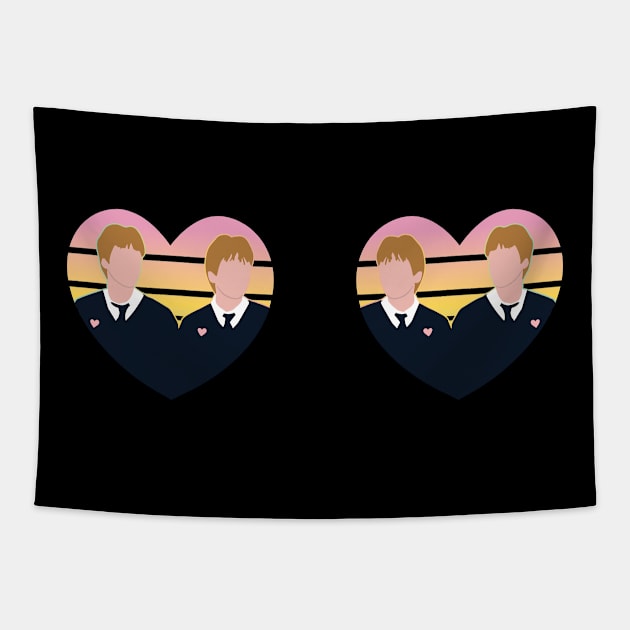 Fred And George Weasly funny gift Tapestry by Vixel Art