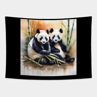 Panda Bear Study Tapestry