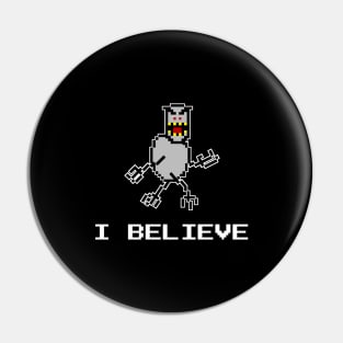 I Believe SkiFree Pin