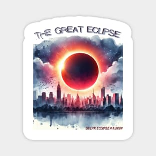 The great north american eclipse 2024 Magnet