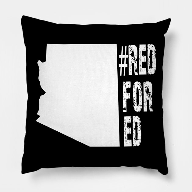 Arizona teacher tshirt protest Pillow by aaltadel