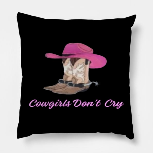 Cowgirls Don't Cry Pillow by PLANTONE