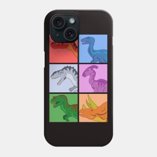 Dinosaur Squares Phone Case