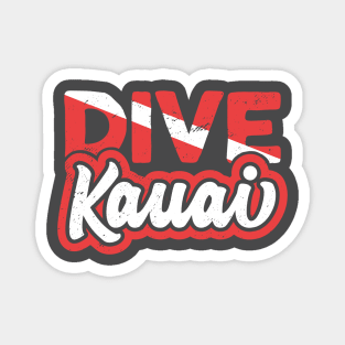 Scuba Diving Dive Kauai Hawaii Diver Magnet