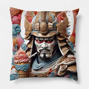 Ice Cream Samurai Pillow