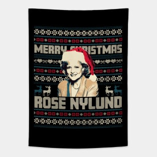 Rose Nylund Merry Christmas Tapestry