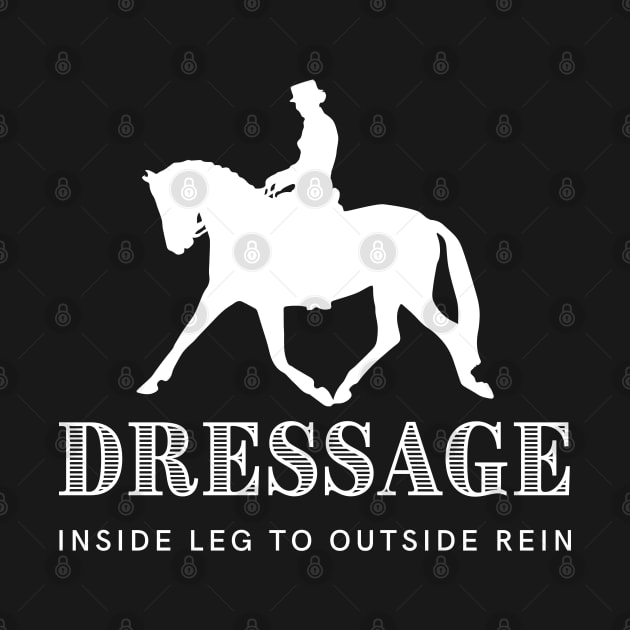 Dressage Inside Leg to Outside Rein White by Heart Horse