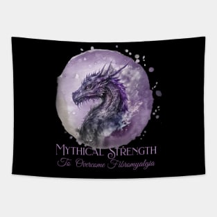 Fibromyalgia Awareness Mythical Strength To Overcome Fibromyalgia Dragon Tapestry