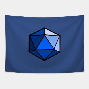 D20 Polyhedral Dice - Blue Tapestry