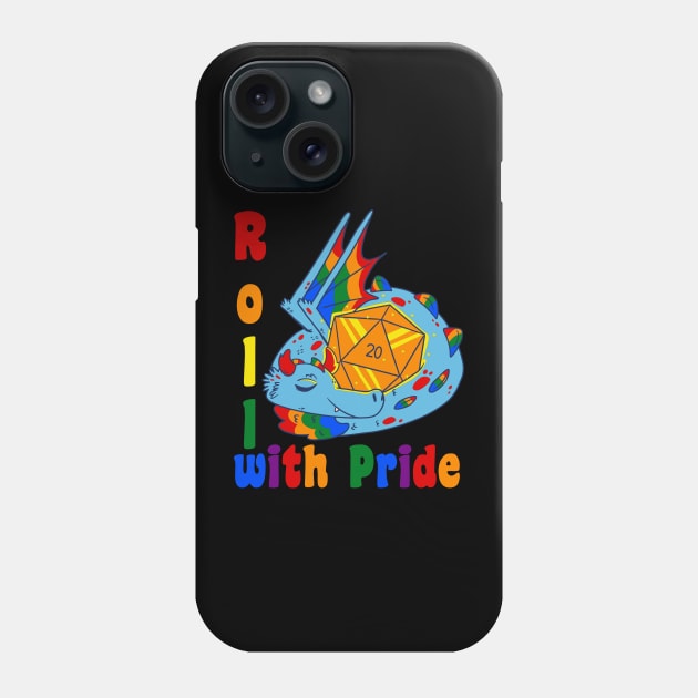 Roll with pride Gaymer LGTBQ Pride Phone Case by Emmi Fox Designs