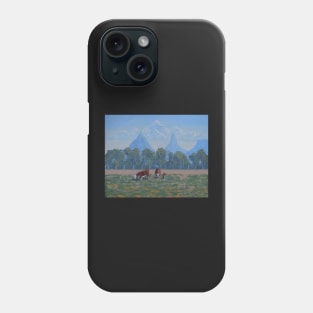 Glasshouse Mountains Cattle Phone Case