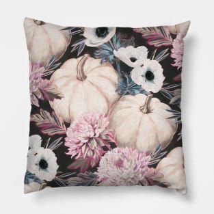 Harvest Floral with Pink and Blue Pillow