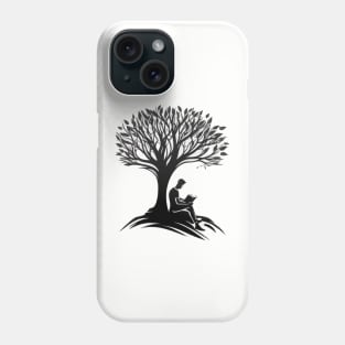 Book Reading under a Tree - Designs for a Green Future Phone Case