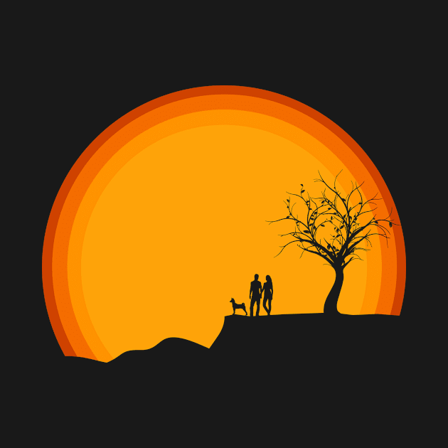 Silhouette sunset lovers by Insignis