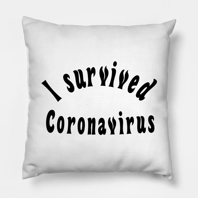 I survived coronavirus Pillow by rand0mity