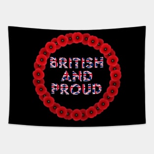 British and Proud, The T-Shirt for the True British Patriot Tapestry