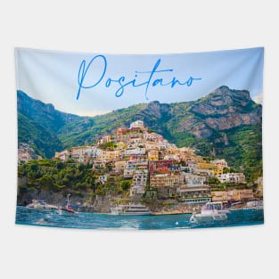 Positano from the sea Tapestry