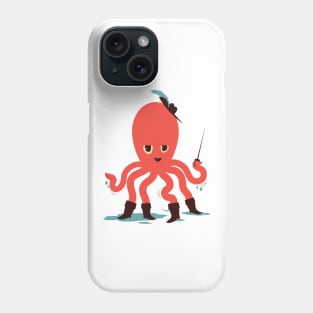 Octopus in Boots Phone Case