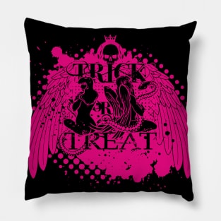 Trick or Treat? - Magenta Pillow