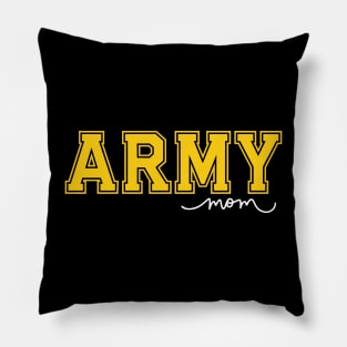 Vintage U.S. Army Proud Mom Mothers of Soldiers and Veterans Pillow