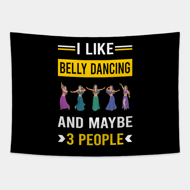 3 People Belly Dancing Dance Bellydance Bellydancing Bellydancer Tapestry by Good Day