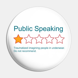 1-Star Rating: Public Speaking Pin