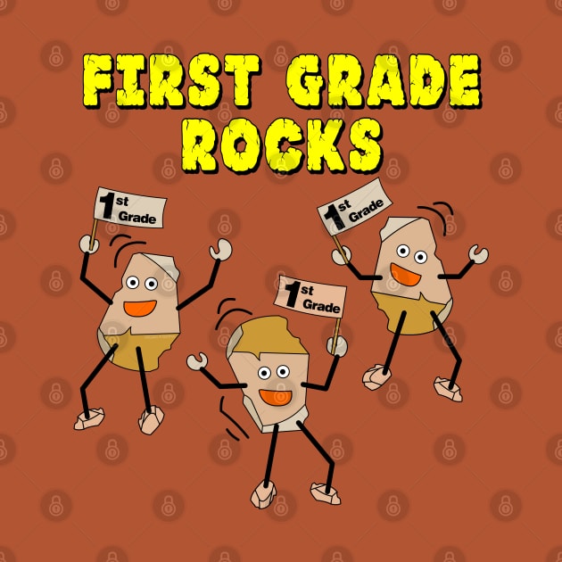 First Grade Rocks by Barthol Graphics