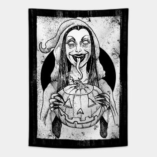 Season of the witch (white print) Tapestry