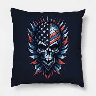 American Skull Pillow