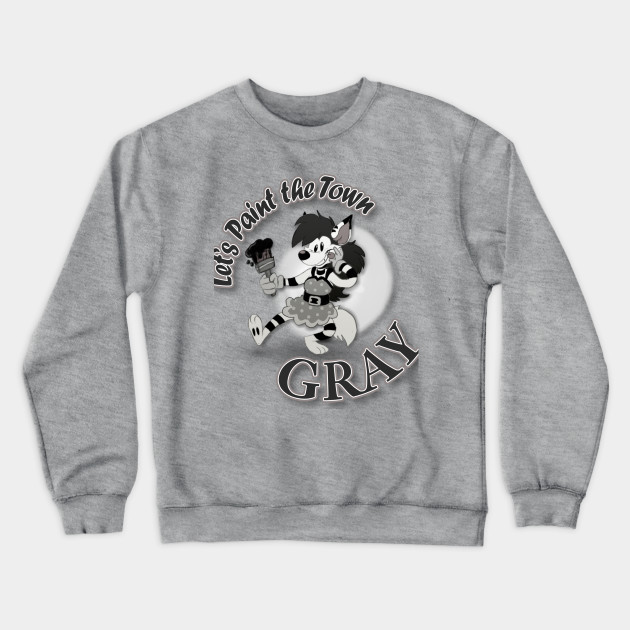 grå crewneck
