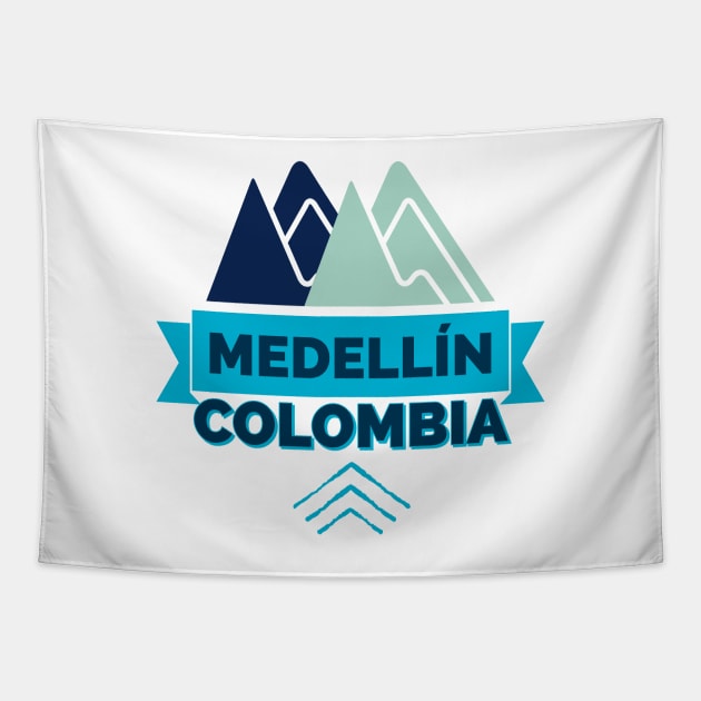 Medellín Colombia Travel Love Tapestry by cricky