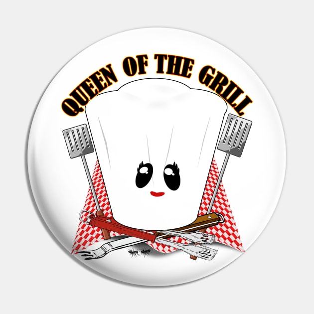 Queen of the Grill Pin by Gravityx9