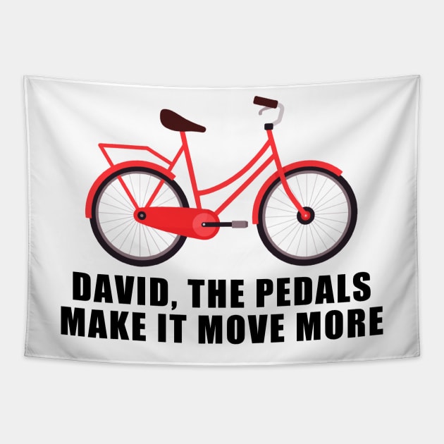 david, the pedals make it move more Tapestry by aluap1006