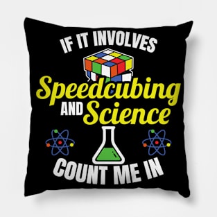 Speed Cubing Science Speedcuber Speedsolving Pillow