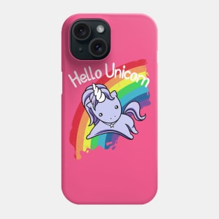 Hello Unicorn Phone Case