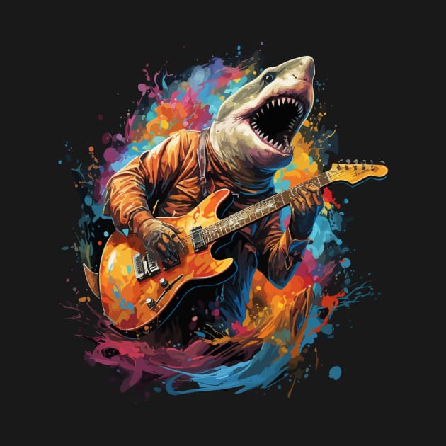 Shark Playing Guitar by JH Mart