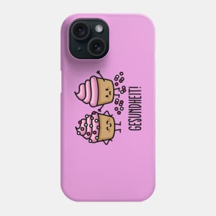 Gesundheit! Bless you sneezing cupcakes sprinkles Phone Case