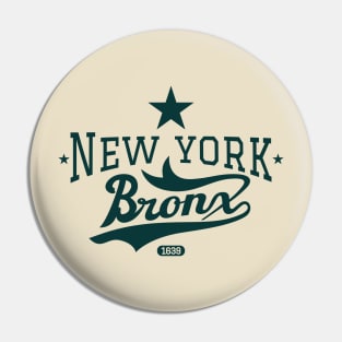 New York Bronx - New York Bronx Schriftzug - Bronx Logo Pin