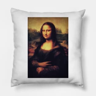 Mona Lisa! SWAG! PEACE! YOLO! Parody Pillow