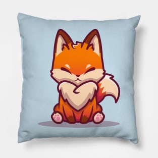 Cute Fox Sitting (3) Pillow